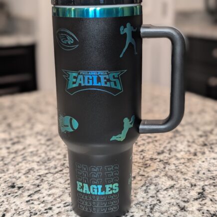 40oz Eagles Football Tumbler