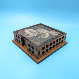 Honey Bee Slate Coaster Set