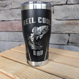 "Reel Cool Dad" Customizable Fishing Tumbler