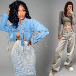 Chain Denim Set- Prima Dons and Donnas