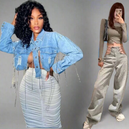 Chain Denim Set- Prima Dons and Donnas