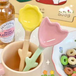 BloomSpoon Kawaii Tulip Ceramic Spoon