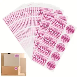 CareShield Fragile Shipping Stickers 100-Pack
