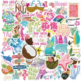 Coconut Vibes - 50Pcs Sticker Pack