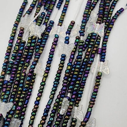 Disco Butterfly  waist bead