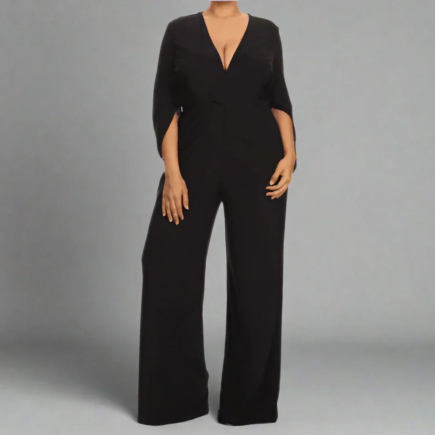 Chilla Plus Cape Jumpsuit- Prima Dons and Donnas