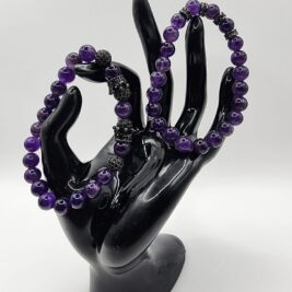 Amethyst Beaded Bracelet Set