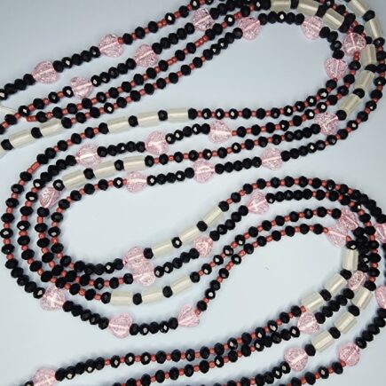 Black Rose waist bead