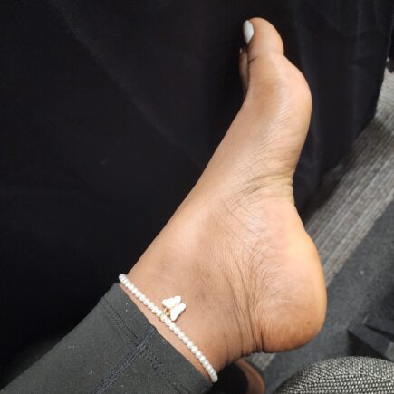 Pearl Butterfly Charm Anklets for Women