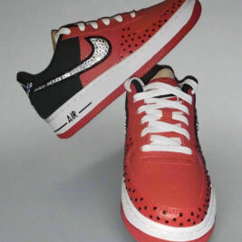 Air Force One Sneakers - Custom Nike Shoes With Clear Crystal Accents