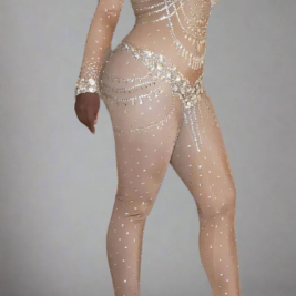 Crystal Gourdy Custom Jumpsuit- Prima Dons and Donnas