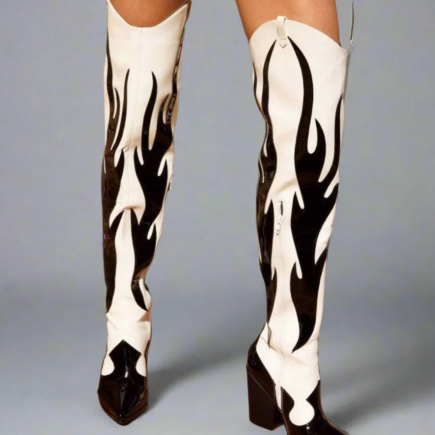 Cowboy Thigh Boots – Custom Heel Boots Made to Measure in Any Color