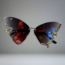 Crystal Frame Rhinestone Sun Glasses 3- Prima Dons and Donnas
