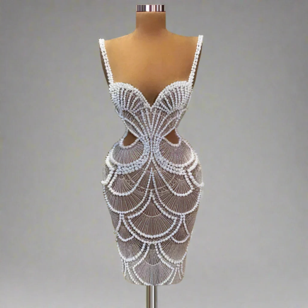 Crystal Maxi Dress – Elegant Long Formal Dress With Crystals For Special Occasions