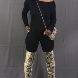 Black Licorice Knit Set