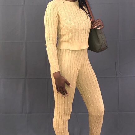 Comfy Sweater Set-Creme Soda