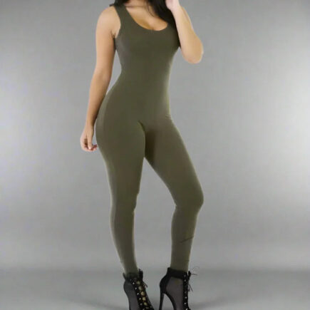 Cotton Thick Tank Jumpsuit- Prima Dons and Donnas