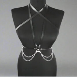 Cross Chain Harness Belt- Prima Dons and Donnas (Ready to Ship)