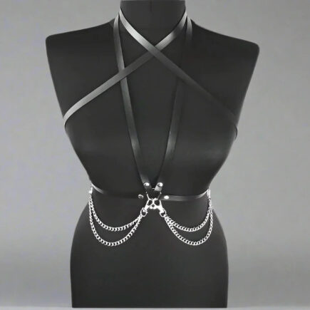 Cross Chain Harness Belt- Prima Dons and Donnas (Ready to Ship)