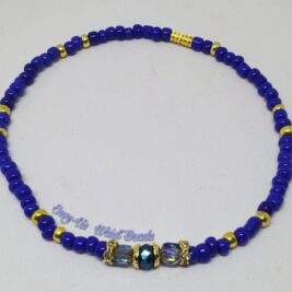 Royal blue anklet