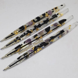Tourmaline and amethyst protection manifestation pen
