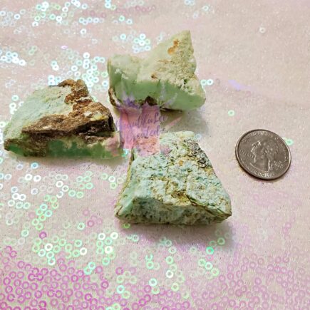 Chrysoprase Crystal: Raw Gemstone Piece (1-1.5in)