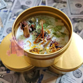 Money attraction intention candles
