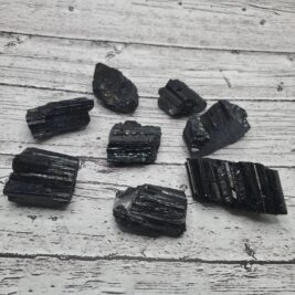 Black tourmaline raw