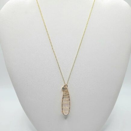 Wrapped Quartz necklace