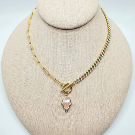 Pearl Hamsa Chain Necklace: A Symbol of Protection and Elegance