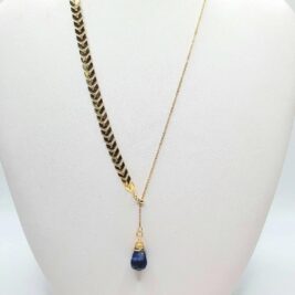 Lapis lazuli teardrop necklace