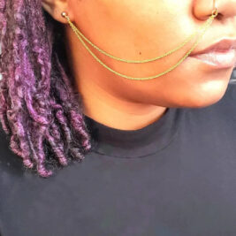 Double Up Chain for Nose Ring