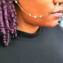 Evil Eye Chain for Nose Ring