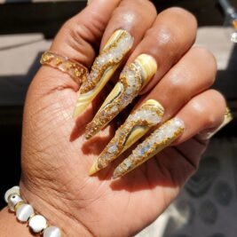 Customizable Crystal Geode Press On Nails