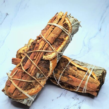Sage Abundance and prosperity with orange and cinnamon