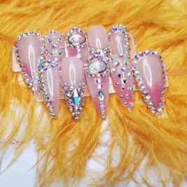 Evil eye bling press on nail set