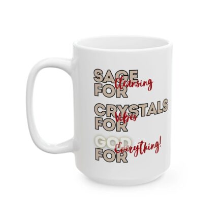 Sage Crystals God ceramic mug