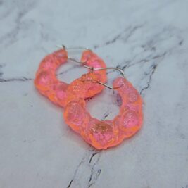 Hearts and hugs 90s XOXO hoop earrings small Valentine's Day