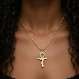 Snake ankh necklace