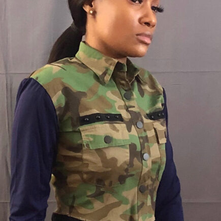 Cool Girl Cropped Camo Jacket