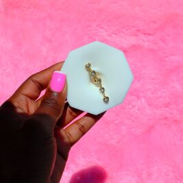 XL Dangle Heart Belly Ring (Wholesale)