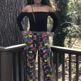 Multi Color Camo Denim Jogger