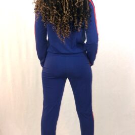 Tres Colors Stripe TrackSuit- Blue