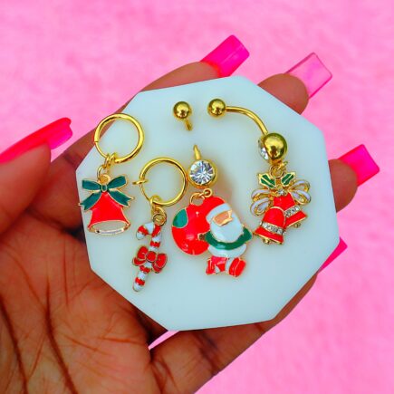 Christmas Belly Rings (Fake)