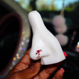 Dangle Heart Nose Ring.