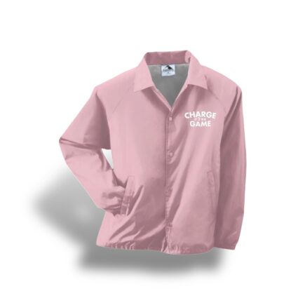 Charge It 2 The Game Embroidered Logo Pink Jacket