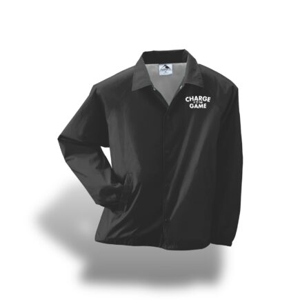 Charge It 2 The Game  Embroidered Logo Black Jacket