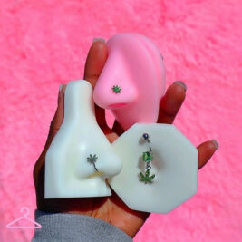 Pot Leaf Body Jewelry Set