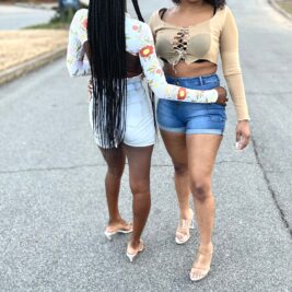 Daring Dark Denim Shorts