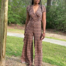 Back to Business Geo Jumpsuit